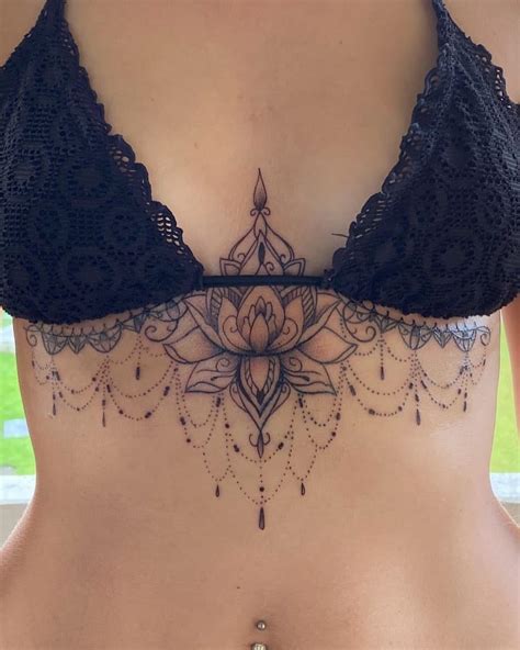 Below Breast Tattoo