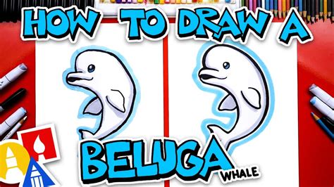 beluga whale directed drawing