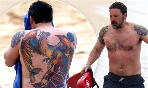 Ben Affleck's Back Tattoo Makes A Comeback In 2022