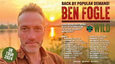 Ben Fogle tour dates 2024 revealed!