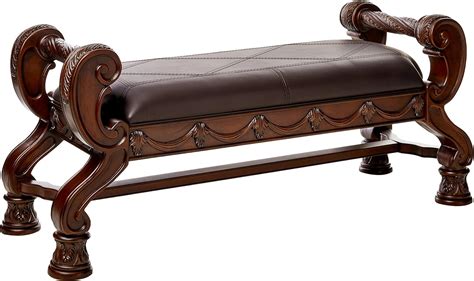 bench brown leather
