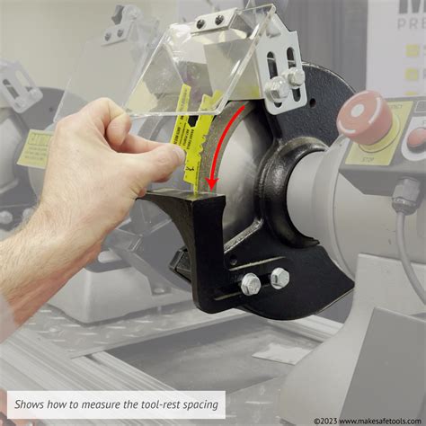 Bench Grinder Tool Rest Gauge