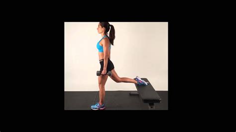 Bench Lunges With Weights