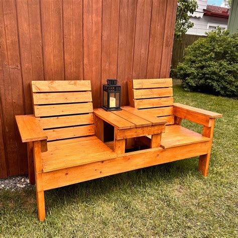 Bench Seat With Table In The Middle