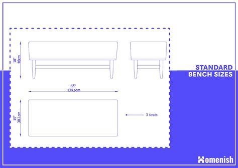 Bench Seating Size