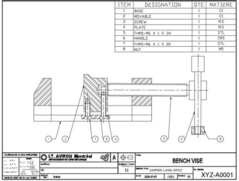 Bench Vise Autocad