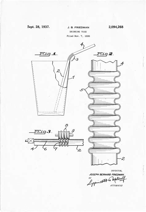 Bendable Straw Inventor