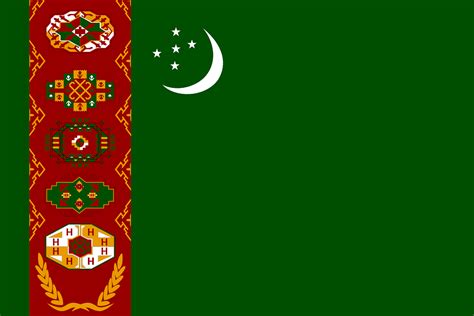 bendera Turkmenistan