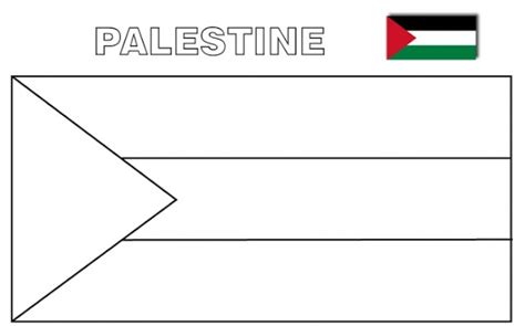 bendera palestina untuk mewarnai