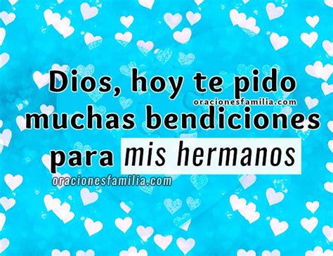 Oración corta por mis Hermanos Oraciones de Familia