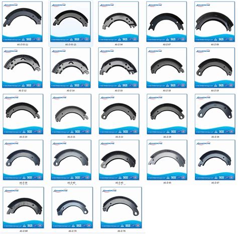 Bendix Brake Shoe Core Chart