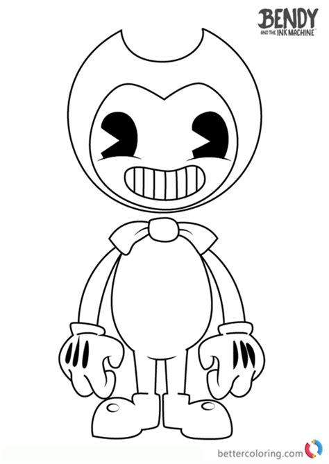 bendy printable coloring pages printable template