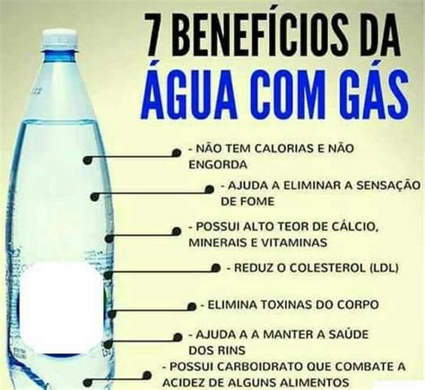 beneficios de agua com gas