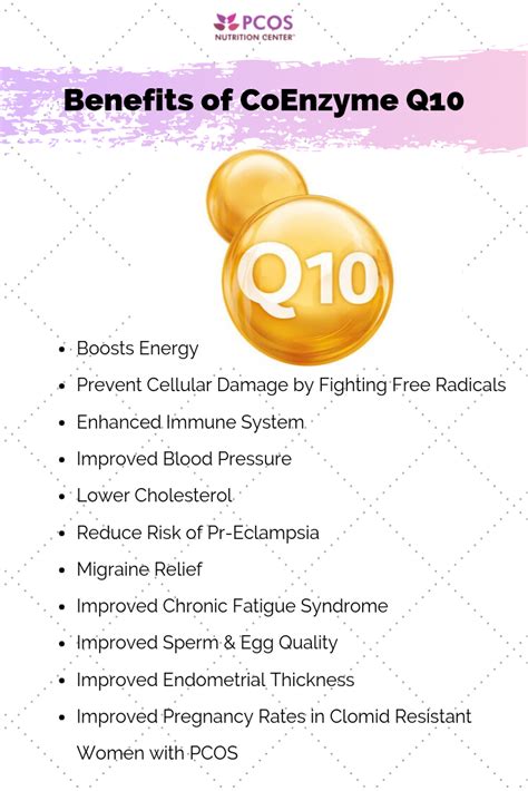 benefits of coenzyme q10