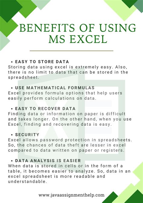 Benefits Of Using A Table In Excel