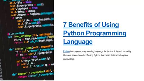 benefits of using python programming language in iot