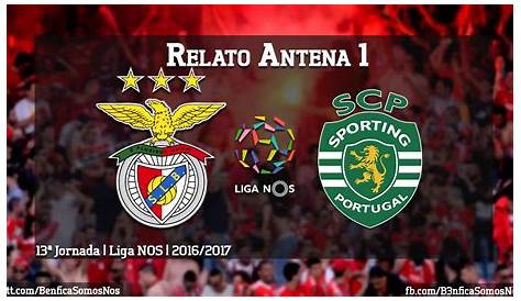 BENFICA 2 - 1 Sporting | Relato do JOGO COMPLETO (Antena 1) - YouTube