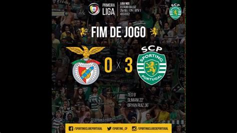 benfica 0 sporting 3