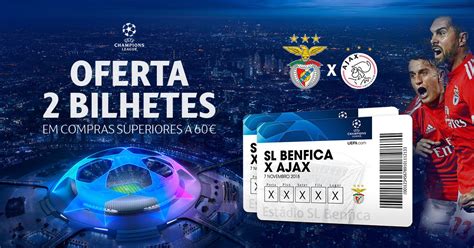 benfica compra de bilhetes