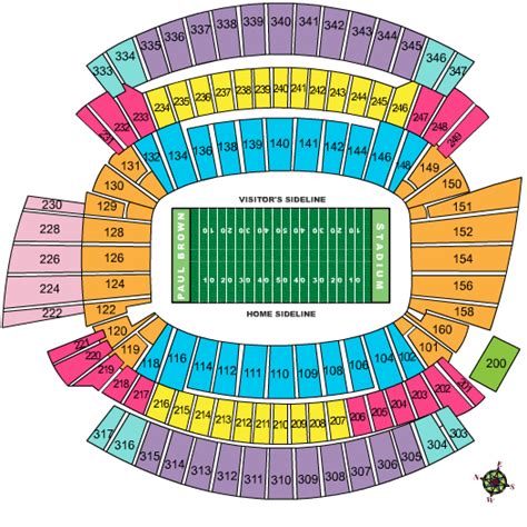 bengals stadium seat map