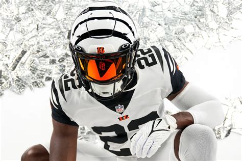 bengals white out helmet