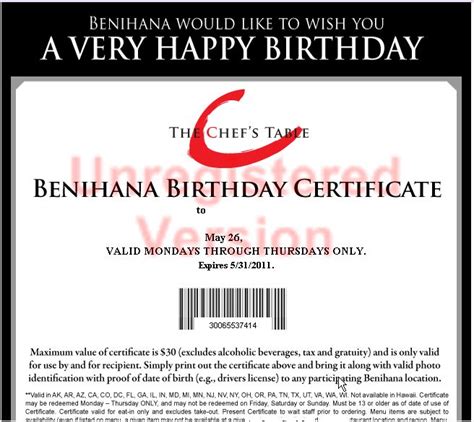 How To Get Benihana Birthday Coupon In 2023