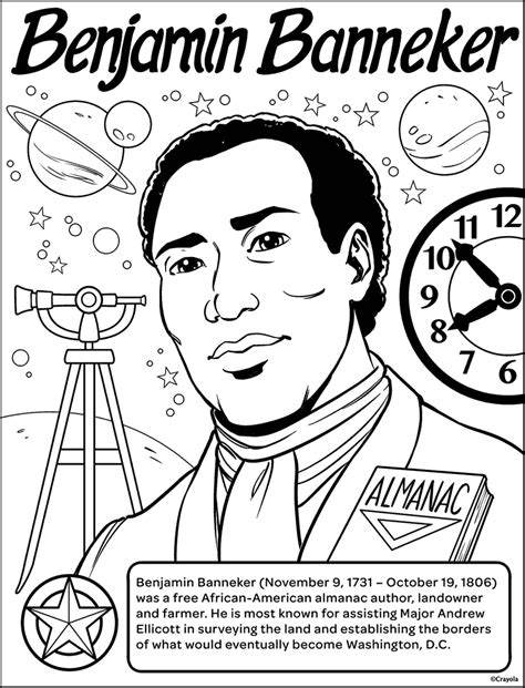 Benjamin Banneker Coloring Pages: A Fun Way To Learn About History
