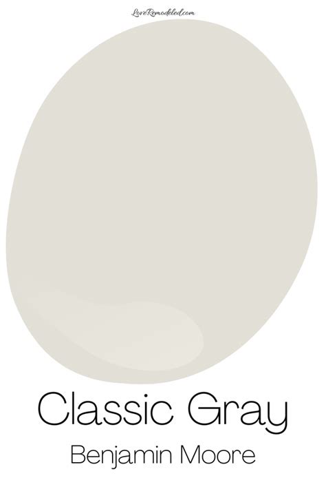 benjamin moore classic gray color code