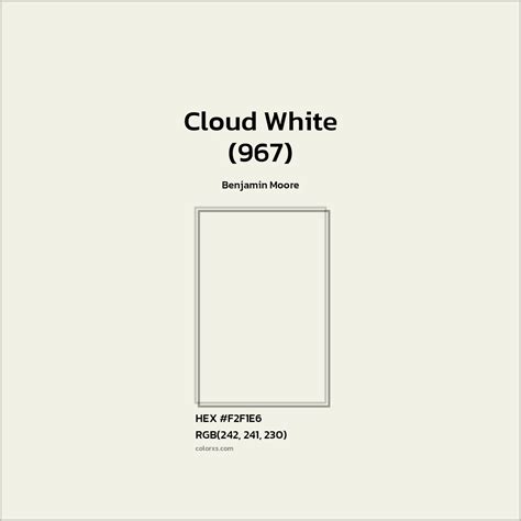 Benjamin Moore Cloud White Color Code