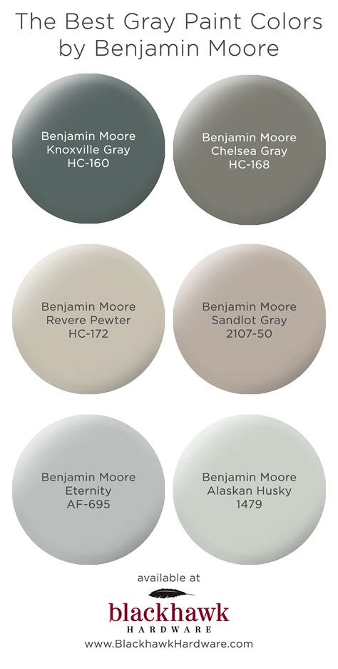 benjamin moore grey colours