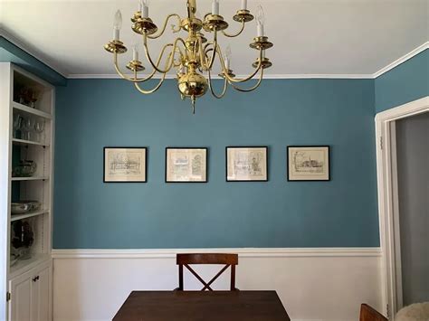 Benjamin Moore Jamestown Blue Bedroom