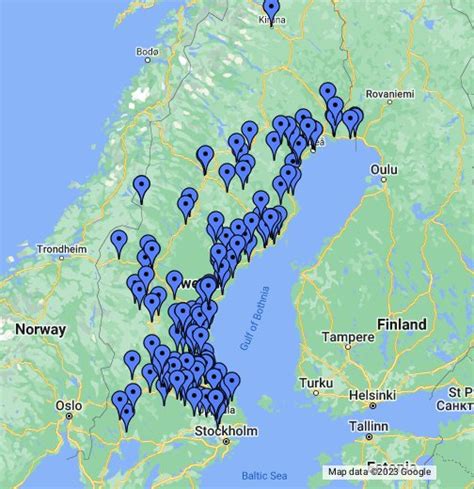 Järnvägsnätet Sverige Karta Karta Nerja