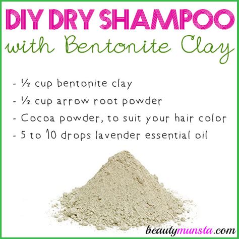 Cocoa Dry Shampoo Powder Bentonite Clay Natural Hair Care