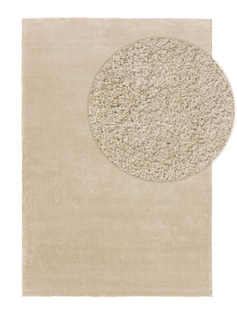 Kurzflor Designer Teppich Benuta North 60005624 beige grau Raum Quadrat