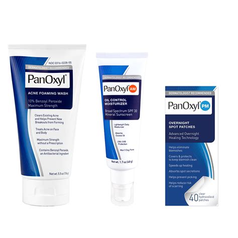 PanOxyl 10 Acne Foaming Wash Face Wash With Benzoyl Peroxide