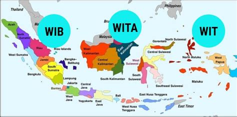 berapa zona waktu di indonesia