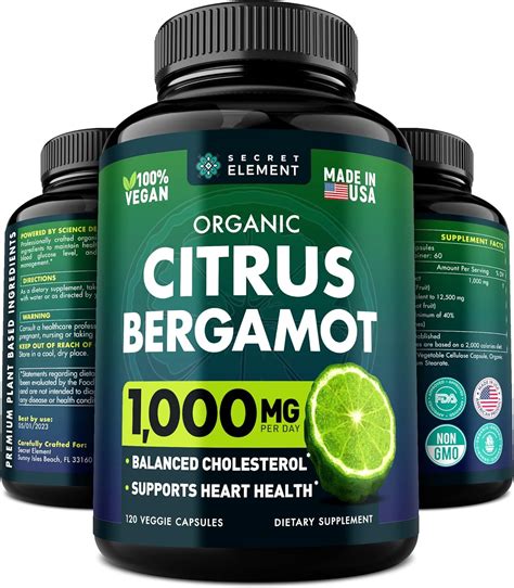 bergamot supplements for lowering cholesterol