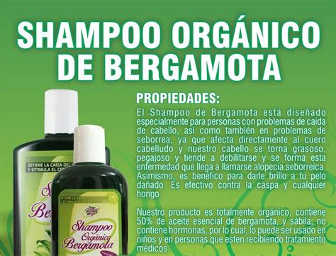 bergamota shampoo para que sirve