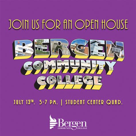 bergen community college open house