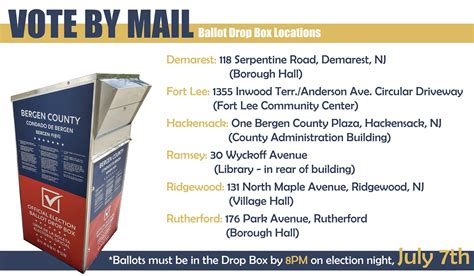 bergen county election ballot