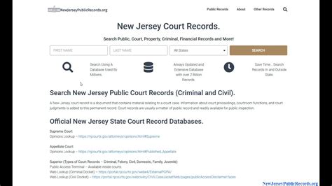 bergen county nj court records search