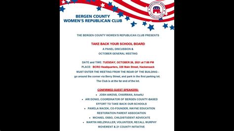 bergen county republican club events