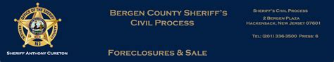 bergen county sheriff foreclosure