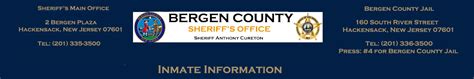 bergen county sheriff inmate lookup