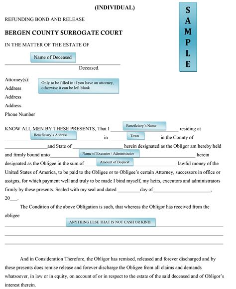 bergen county surrogate's court forms