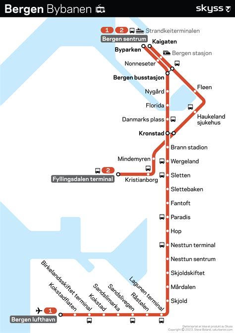 bergen norway train map