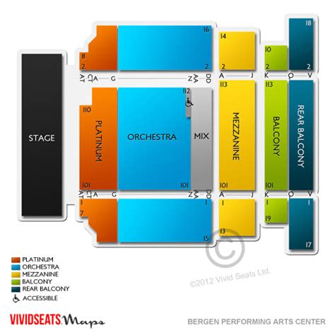Bergen Pac Center Seating Chart