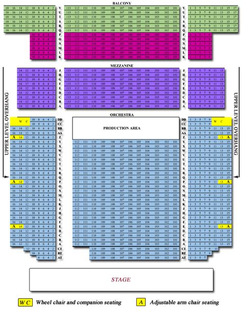 bergen performing arts center seating chart