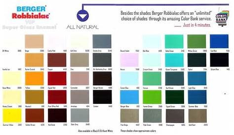 Berger Paints Interior Collection Shade Card - YouTube