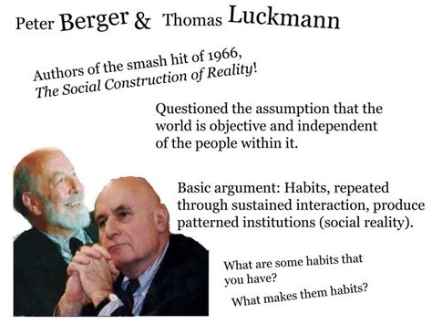 berger and luckmann 1966
